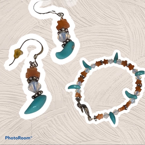 Handmade bracelet earrings‎ Bohemian Boho Hippie - Picture 2 of 9